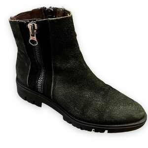 Eric Michael Ankle Boots Zip Moto Black Womens 37/ US 7